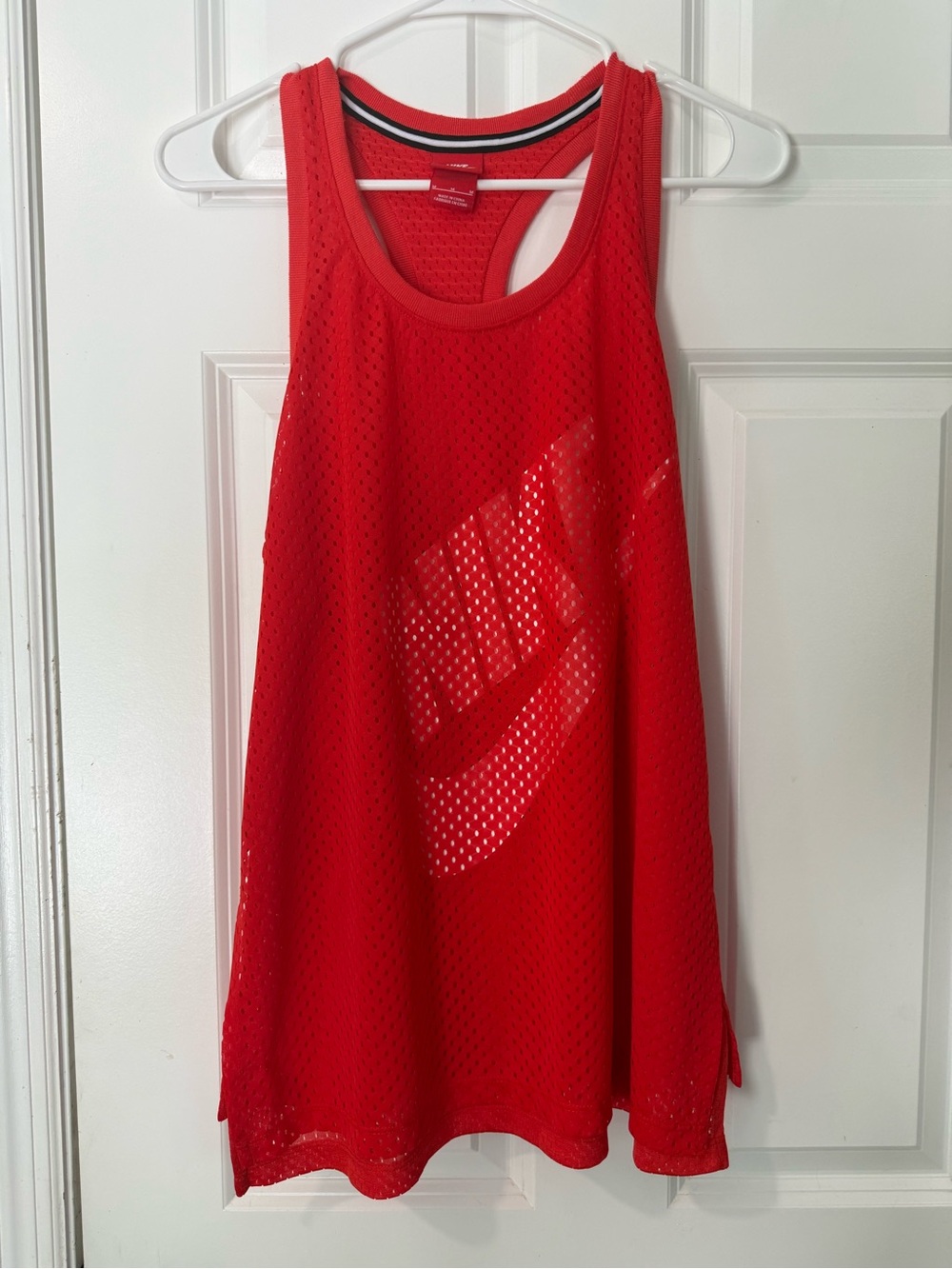 Nike Red Mesh Racerback Tank